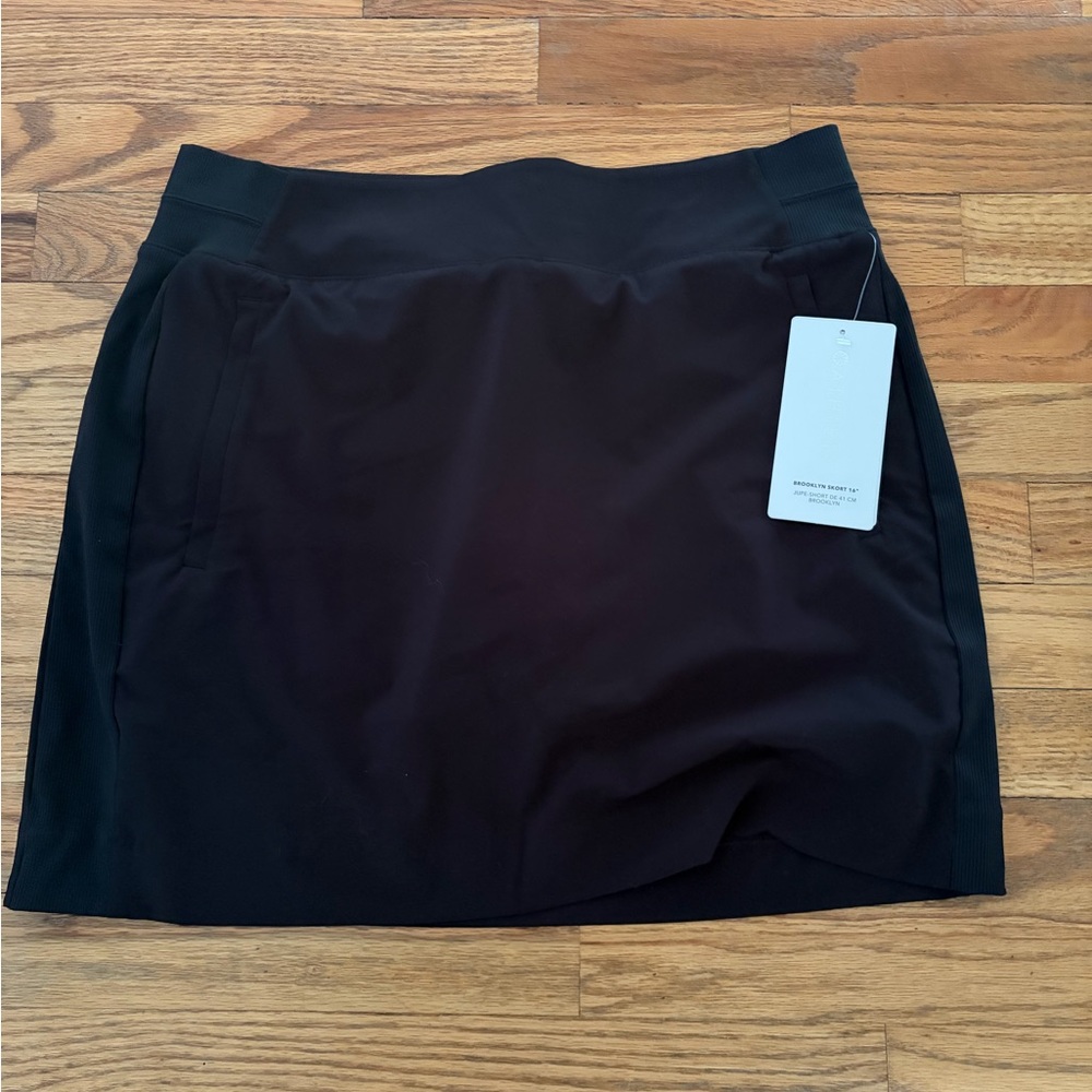 Athleta Black Brooklyn Skort Size 10 NWT